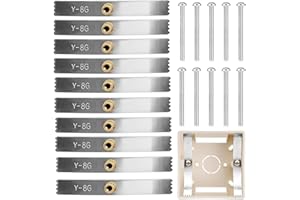 YIMEIZHIGUANG Back Box Repair Clip Kit 10PCS 86 Type - Professional Heavy Duty Wall Socket Fixing Tool with Adjustable Support Rods & Screw Hooks for Secure Electrical Outlet Maintenance & DIY Repairs