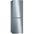 Bosch Home & Kitchen Appliances KGN34NLEAG Serie 2 Freestanding Fridge Freezer with MultiBox, 186cm, No Frost, 300L Capacity, 60cm wide, Inox look Silver Inox