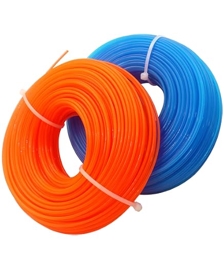Lot De 2 Bobines De Fil Carré 1.3mm X 10m Pour Débroussailleuse/Tondeuse - Nylon Vert