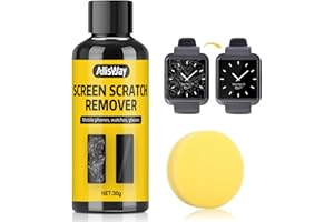 AllisWay Rimuovi Graffi Vetro, Rimuovi Graffi Plastica, Glass Polish, Ripara Piccoli Graffi Sulle Superfici Degli Specchi, Adatto per Telefoni Cellulari, Orologi e Schermi Elettronici, 30 g