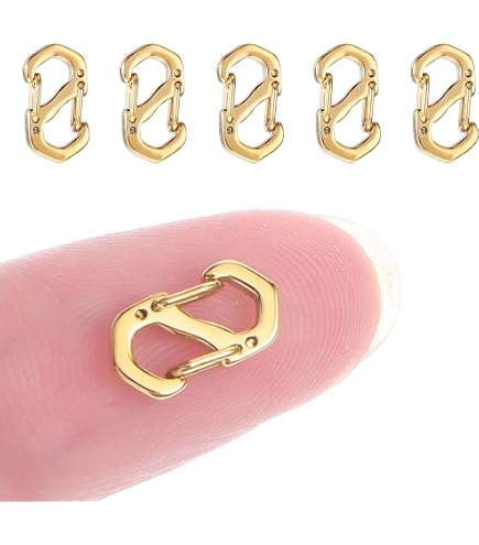 Lot De 8 Fermoirs S-Lock Pour Bracelets Et Colliers - Acier Inoxydable, 12 Mm Et 16,5 Mm - Double Ouverture