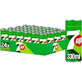 7 UP Original Lime &amp; Lemon Soda - Pack of 24 330ml Cans, 7.92 Litres Total