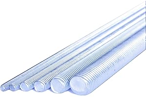 HAUS & DACH DIN 976 Gewindestangen, Stahl verzinkt, Güte 4.8, M12, 5 Stück