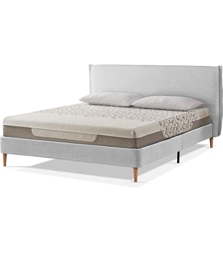Letto Zinus Ellie In Bambù 100x200 Cm | Con Testiera E Spazio Contenitore, 35 Cm Altezza