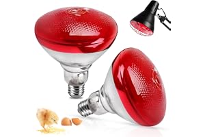 YOOMUR 2 st infraröd värmelampa, 150 W, infraröda glödlampor, infraröd glödlampa, röd, infraröd värmelampa för höns, reptiler och husdjur