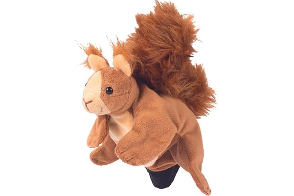 Beleduc Marionnette Écureuil - Marionnette à Main pour Enfant 3 ans et plus - Jeu Histoire de Peluches - Développe Communication, Imagination et Attention de l'Enfant - Marionnette Enfant Douce