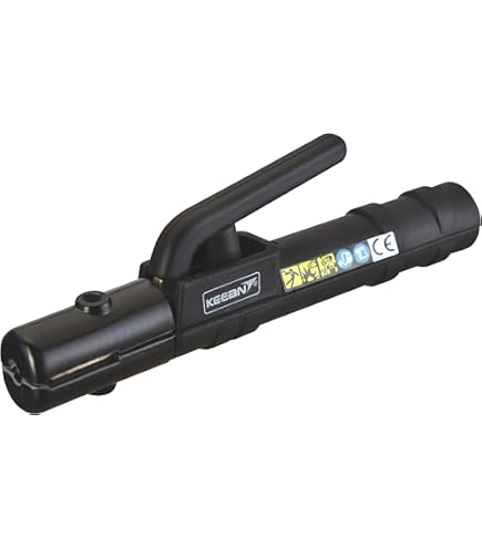 200 Amp Welding Electrode Holder Lead Assembly - Terminal Lug Connector 2 Awg Cable 15 Feet - View #2