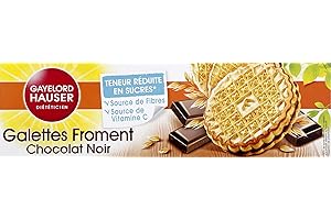GAYELORD HAUSER - Galettes Chocolat Noir au Froment - Source de Fibres et Vitamine C - Lot de 6 Paquets de 180 g