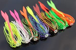 Tigofly SpinnerBait Buzzbait Lot de 7 leurres en silicone 7 couleurs