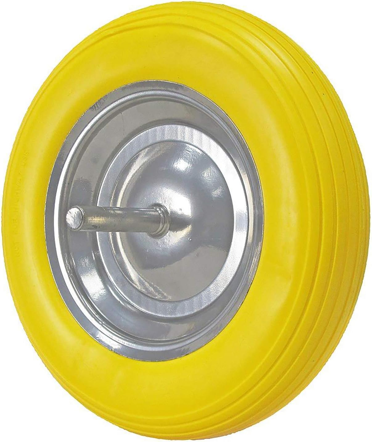 Rueda Carretilla Obra Maciza Llanta Metalica