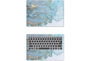 BIJIHUA Autocollant Pc Portable Peau Universal Marble Laptop Cover Stickers Skins Vinyl Skin 2Pcs Décorer Decal 13.3"14" 15.6"17.3" Etc.