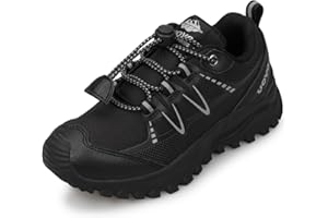 UOVO Unisex Kids Trainers Boys Non-Slip Walking Shoes Breathable Low-Top Sneakers Road Trail Running Shoes Size 12.5UK Little Kids-5.5UK Big Kids