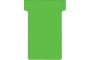 Nobo, Lot de 100 fiches T pour planning, Indice 2, Vert, 2002005