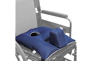 VexNook Cuscino antiscivolo per sedia a rotelle con pomolo e cintura di sicurezza, design ergonomico per un comfort ottimale, sollievo dalla pressione e stabilità, adatto per chi è in sedia a rotelle