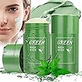 LUKYUS Green Tea Mask Stick for Face, 2 Pack Green Tea Deep Cleanse Mask, Poreless Deep Cleansing Clay Mask for Blackhead Remover, Skin Care, Oil Control, Moisturizing Green Tea Face Mask (2 Pcs)
