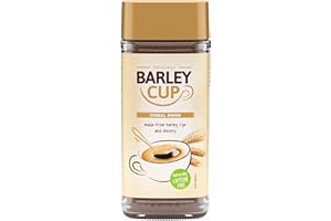 Barleycup Instant Grain Beverage 200g. Made from the finest cultivated roasted grains and chicory roots. Vegan. Free from caffeine and contains no artificial additives