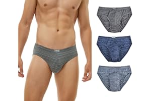 KNITLORD Herren Unterhosen Slip aus Bambus Atmungsaktiv Weich Herren-Slips Mehrfarbig Unterhosen Männer Slip Set