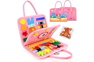 LATERN Busy Board Montessori zabawka dla dzieci, 28 cm x 21 cm edukacyjna tablica sensoryczna zajęcia nauka rozwijanie sensoryczna zabawka dla chłopców dziewcząt prezent samolot samochód podróż