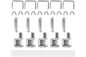 YOUR DAY MATE Set de Reparación de Cremallera para Tamaño #10, Piezas Finales para la Parte Superior e Inferior, Paquete de 5, Accesorios de Reemplazo para Cremalleras NYLON, para Chaqueta, Mochila, Sudadera