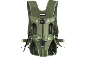 PetBonus Haustier Rucksack Hunderucksack, Tragbare Verstellba Beinen heraus Hund Tragetasche, Atmungsaktive und Leichte Rucksäcke für Mittler Klein Hunde, Hundetasche für Wandern (Armee grün, L)