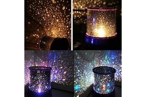 Bestland LED Star Night Light Lamp Projector Colorful Star Light for Bedroom Indoor(Pink, Blue, Purple Appearance Assorted)