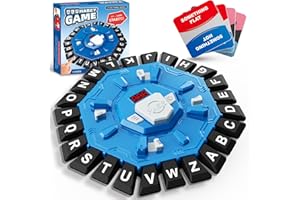 Word Game Family Board Game with Digital Display Timer for Kids and Adults | Fast-Paced 24-Letter Word Game with 2 Modes & 35 Cards for Family Game Nights and Parties, Ages 3 & Up, 2-8 Players