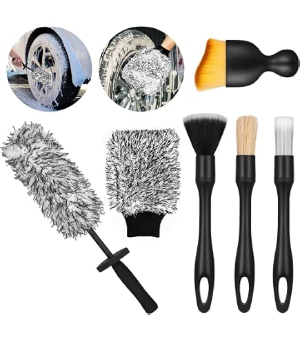 Lot De 3 Brosses Microfibre Pour Jantes Voiture/moto | Nettoyage Profond, Poignée Ergonomique, 30 Cm