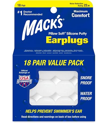 Snore Blocker Ear Plugs 2X Macks Snore Blockers Soft Foam Extreme ...