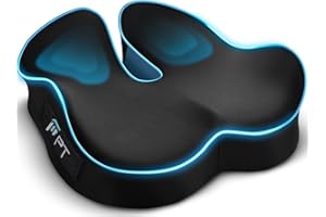 POOTACK Coussin Chaise, Support Ergonomique pour Chaise de Bureau, Coussin de Siège Gaming et Siège Auto, Mousse à Mémoire Respirante