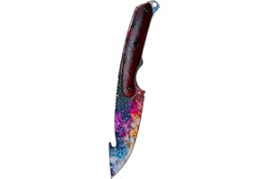 ARI KNIVES ARIKnives CS GO Gut Knife - Galaxy - CSGO Knife Skin Counter Strike Global Offensive Couteau de chasse - Bundle