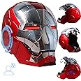 Iron-Man Electronic Mark 5 Helmet - Voice Controlled, LED Eyes, Wearable Super Hero Prop for Christmas & Halloween