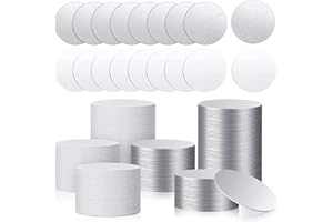 Qeunrtiy Sublimation Aufkleber Set, Rund, LüNette, AnhäNger, Tablett, Blech, Sublimation Scheiben (100 StüCk)