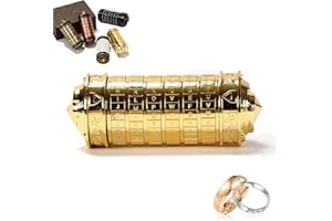 NEWUPZSI Da Vinci Code Cryptex geschenk männer Frauen Brief Passwort Code Lock Valentinstag Mini Cryptex Lock Romantische Geburtstags für Weihnachten, Valentinstag