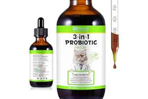 ONZNOZ Probiotico Per Gatto 60Ml, Gocce Probiotiche Per Gatto, Per Sostenere La Salute Intestinale, Rafforzare Il Sistema Immunitario, Sollievo Del Disagio gastrointestinale, Pre- & Probiotici Con Enzimi