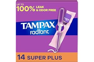 Tampax Radiant Tampons, Super Plus Saugfähigkeit, geruchlos, 14 Stück (Verpackung kann variieren)
