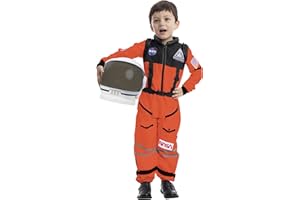 Spooktacular Creations Disfraz de piloto de Astronauta de la NASA con Casco de Visera móvil para niños