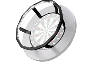 ‎TURNART Turnart Dartscheibe Beleuchtung,360°Pro Dart Beleuchtung für Dartscheibe Kork Helligkeitsregelung Dart Licht für Dartscheibe Steeldart-90 LED Dartboard Beleuchtung für Wohnzimmer Oder Bar