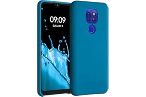kwmobile Carcasa Compatible con Motorola Moto G9 Play/Moto E7 Plus Funda - Case TPU y Silicona antigolpes - Apto Carga inalámbrica - Azul océano