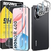 SEFZAVX 2+2 Pieces Screen Protector for Honor 400 5G Tempered Glass, Bubble-Free, High Definition, 9H Hardness Tempered Glass