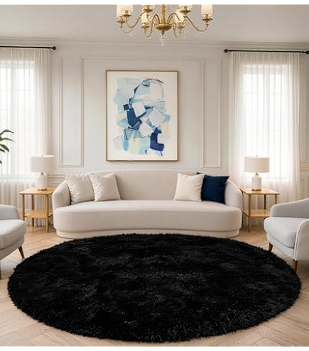 Hanse Home Modern effen vloerkleed Nasty - zwart 140x200 cm