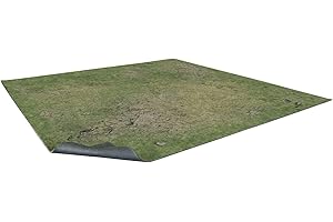 Battle Systems - Grassy Fields Gaming Mat 3 x 3 - Neoprene Backing - 90 x 90 cm - Table Top Gaming Battlefield