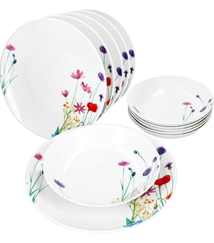 MamboCat Marie Lot de 6 assiettes plates, diamètre MamboCat Marie Lot de 6 assiettes plates, diamètre