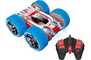 SILVERLIT Exost - Voiture télécommandée 360 Cross Edition 10 Ans – Cascade 360° Tout-Terrain – Carrosserie Antichoc – 2,4 GHz, Portée 25m – Batterie Rechargeable USB – Jouet Enfant dès 5 Ans