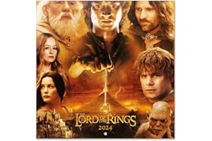 Grupo Erik The Lord Of The Rings Wall Calendar 2024 12" x 12" | 12 Month Planner | Square Wall Calendar 2024 | Family Planner Calendar 2024 | Lord Of The Rings Calendar 2024 | + Free Poster
