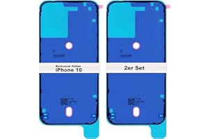 IS-TECK Lot de 2 autocollants de rechange pour iPhone 14 15 16 Plus Pro Max pour coque arrière et boîtier de cadre, joint d'étanchéité, film d'étanchéité (iPhone 16)