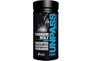 Unpass Lingettes Nettoyantes et Lustrantes Moto - Boîte de 80 lingettes