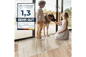 ‎FLOORDIREKT Floordirekt Bürostuhlunterlage Bodenschutzmatte - Bodenmatte Stuhlunterlage - Transparent - Stärke: 1,5 mm - Bodenschutzmatte für Hartböden (Neo, Breite: 150 cm, Länge: 100 cm)