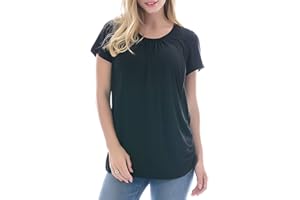 Smallshow Women’s Maternity Nursing Tops Short Sleeve Modal Breastfeeding T Shirt