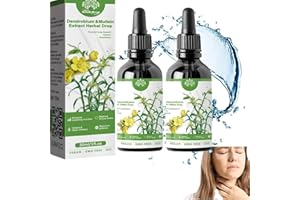 GesOes ClearBreath Dendrobium & Mullein Extract Herbal Drops, Powerful Lung Support & Cleanse & Respiratory, Herbal Body Care Essence, Clear Breath Dendrobium Mullein Extract for Lung (2Pcs)