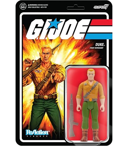 SUPER7 G.I.Joe Wave 2 - Blueshirt Barba (Marrone Chiaro) – Figura da collezione